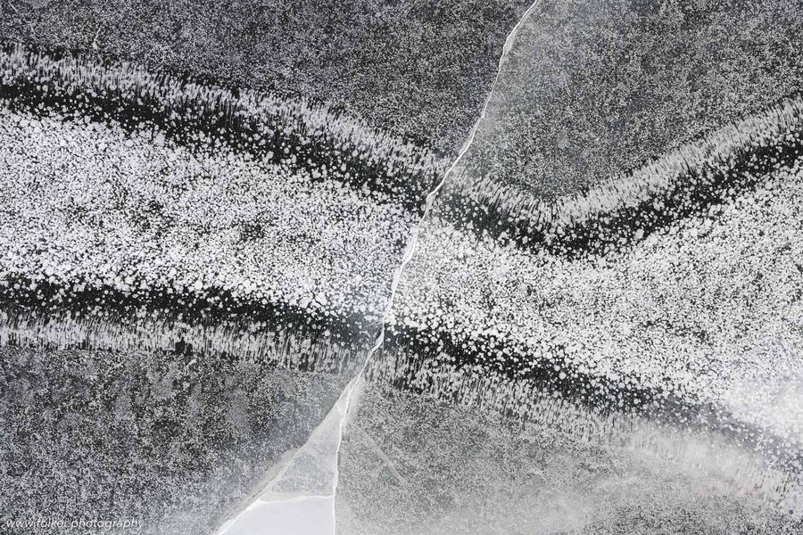 More patterns of nature. the surface of the ice